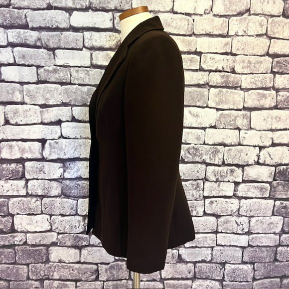 Le Suit Brown 2 Piece Tank & Matching Long Sleeve Jacket Size 8 - Picture 4 of 10